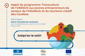 Le programme Transcultura de l'UNESCO lance un appel aux jeunes entrepreneurs du secteur de l'hôtellerie et du tourisme créatif des Caraïbes