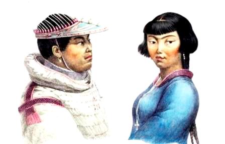 Aleut Man and woman