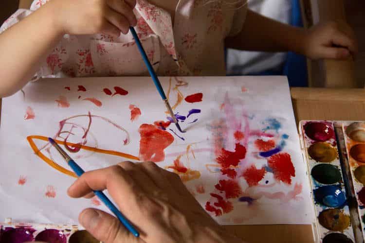 toddler painting