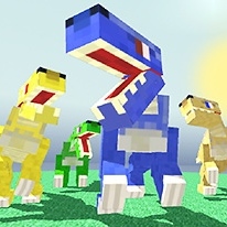 Blocky Dino Park: Raptor Attack