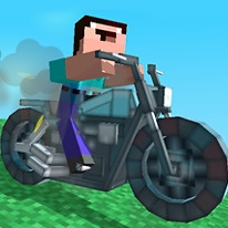 Nubik Rides a Motorcycle