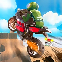 Cartoon Moto Stunt