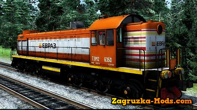 Locomotive TEM2-6350 Evraz for Train Simulator 2015