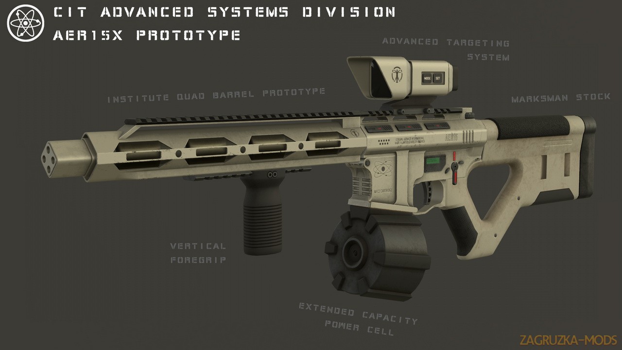 AER15 Modern Laser Assault Rifle v1.0b for Fallout 4