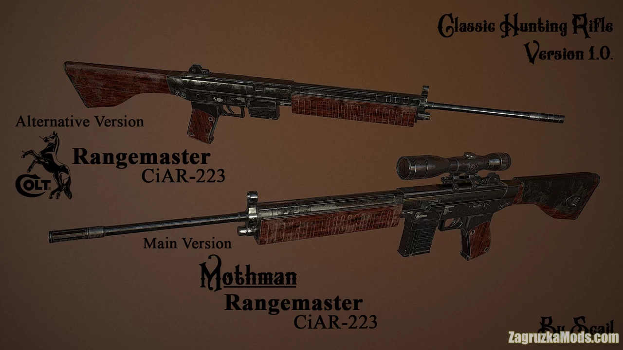 Colt Rangemaster (Classic Hunting Rifle) v1.1 for Fallout 4